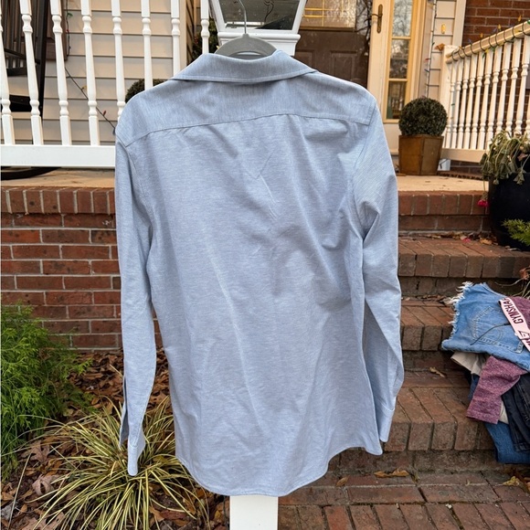 Cremieux Advanced Generation Slim Fit Non Iron 100% Cotton Striped Shirt 16 33 - Picture 4 of 5